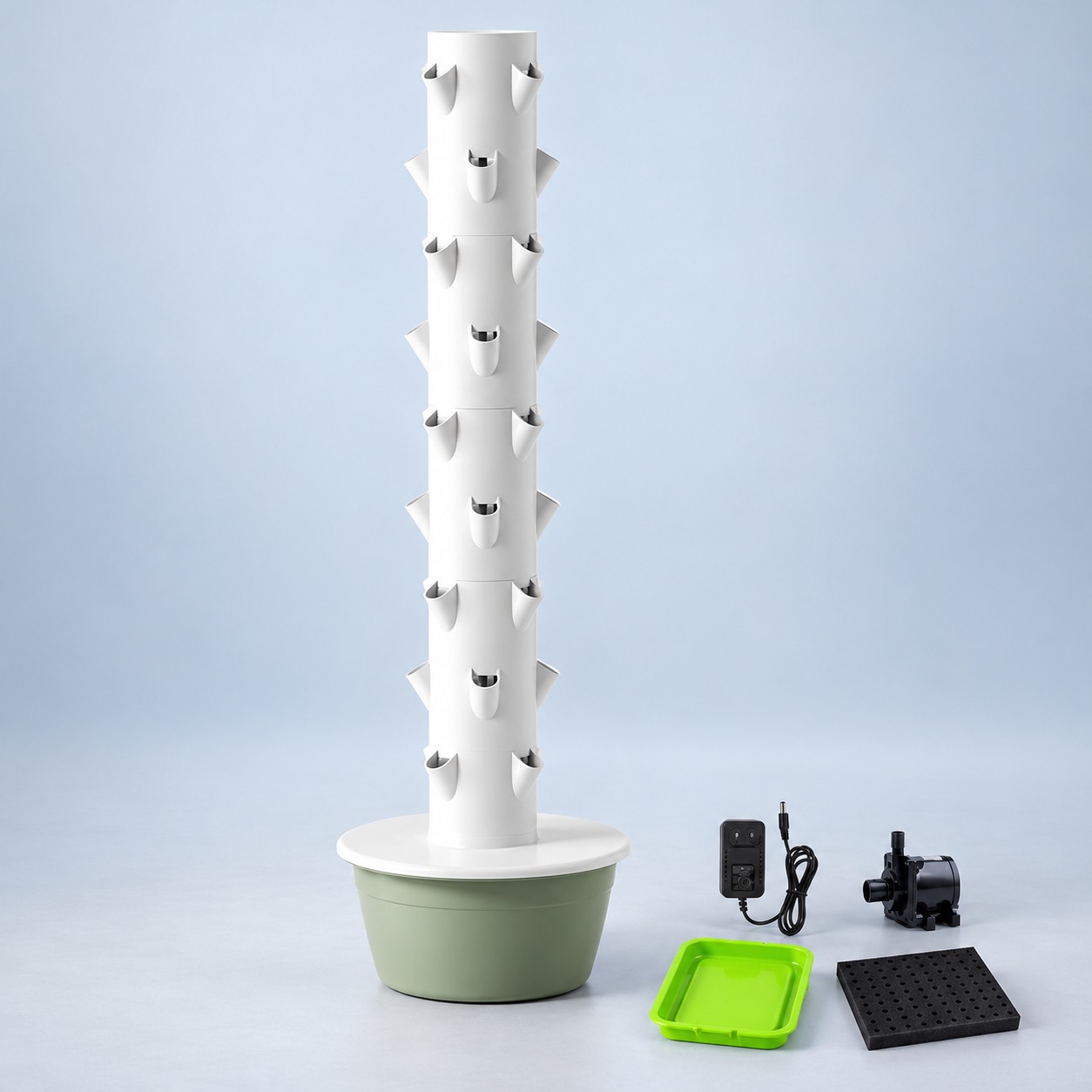 Hydroponic Tower - Torre idroponica a 9 livelli con