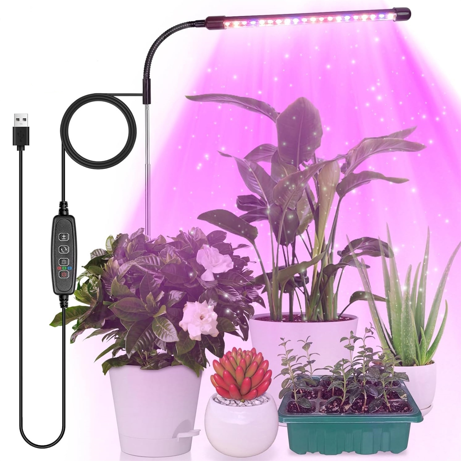3 colori USB coltiva la lampad - Plant Grow Light Full Spectrum recensione e prezzo
